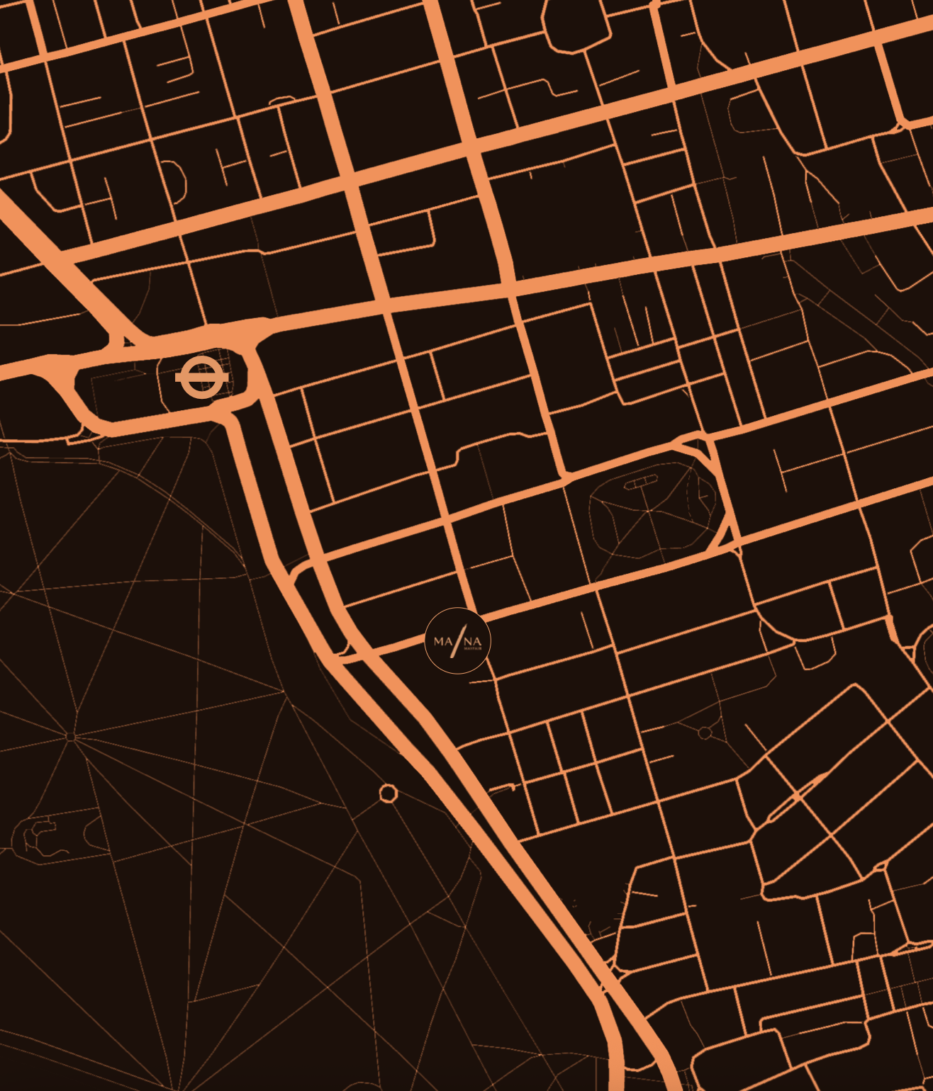 Map of the street location of MA/NA